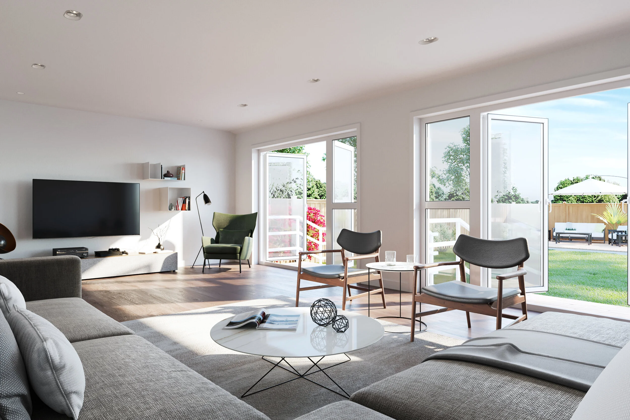 Living room interior at Coppice Mead, Stotfold