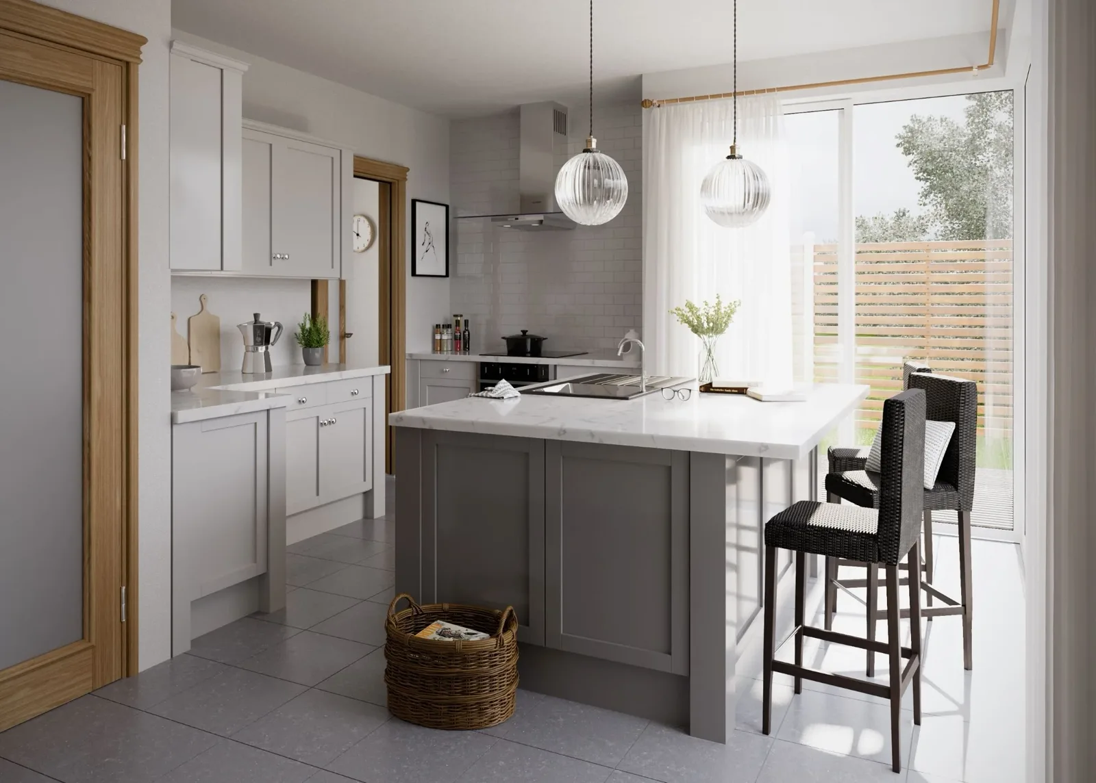 Kitchen interior at Four Oaks